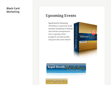 Tablet Screenshot of blackcardmarketinggroup.com